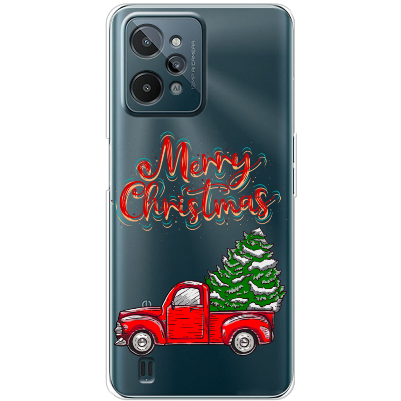 Прозрачный чехол BoxFace Realme C31 Holiday Car