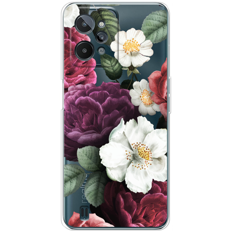 Прозрачный чехол BoxFace Realme C31 Floral Dark Dreams