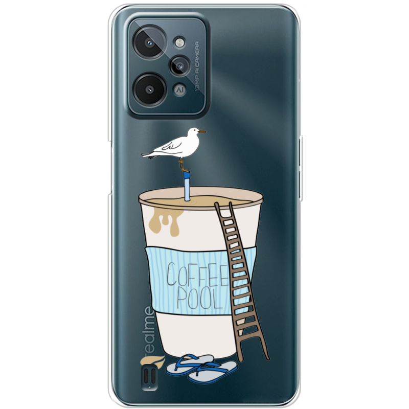 Прозрачный чехол BoxFace Realme C31 Segull in Cofee Pool