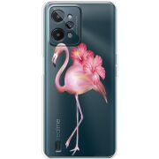 Прозрачный чехол BoxFace Realme C31 Floral Flamingo