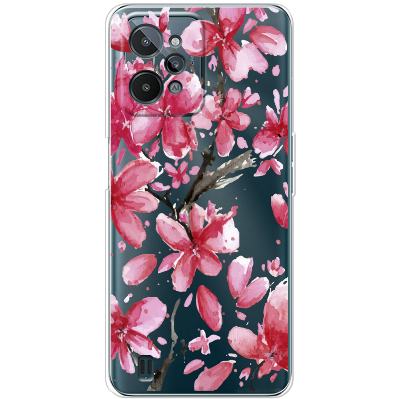 Прозрачный чехол BoxFace Realme C31 Pink Magnolia