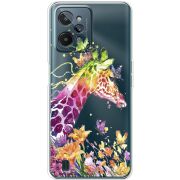 Прозрачный чехол BoxFace Realme C31 Colorful Giraffe