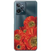 Прозрачный чехол BoxFace Realme C31 Red Poppies