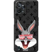 Черный чехол BoxFace Realme C31 looney bunny