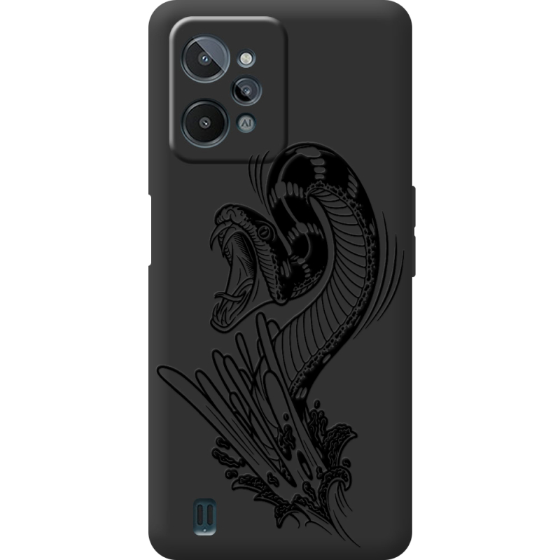 Черный чехол BoxFace Realme C31 Snake