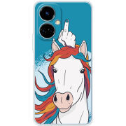 Чехол BoxFace Tecno Camon 19 / 19 Pro Fuck Unicorn