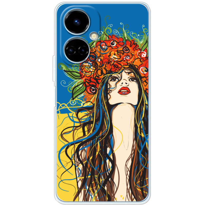 Чехол BoxFace Tecno Camon 19 / 19 Pro Ukraine Girl