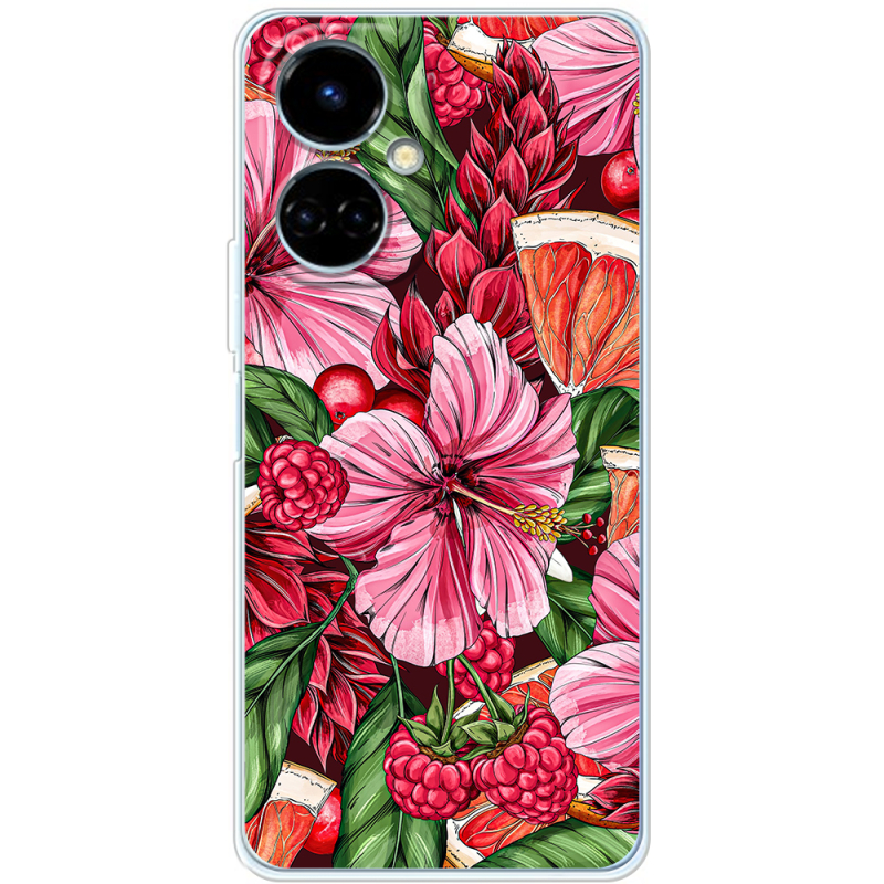 Чехол BoxFace Tecno Camon 19 / 19 Pro Tropical Flowers