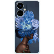 Чехол BoxFace Tecno Camon 19 / 19 Pro Exquisite Blue Flowers