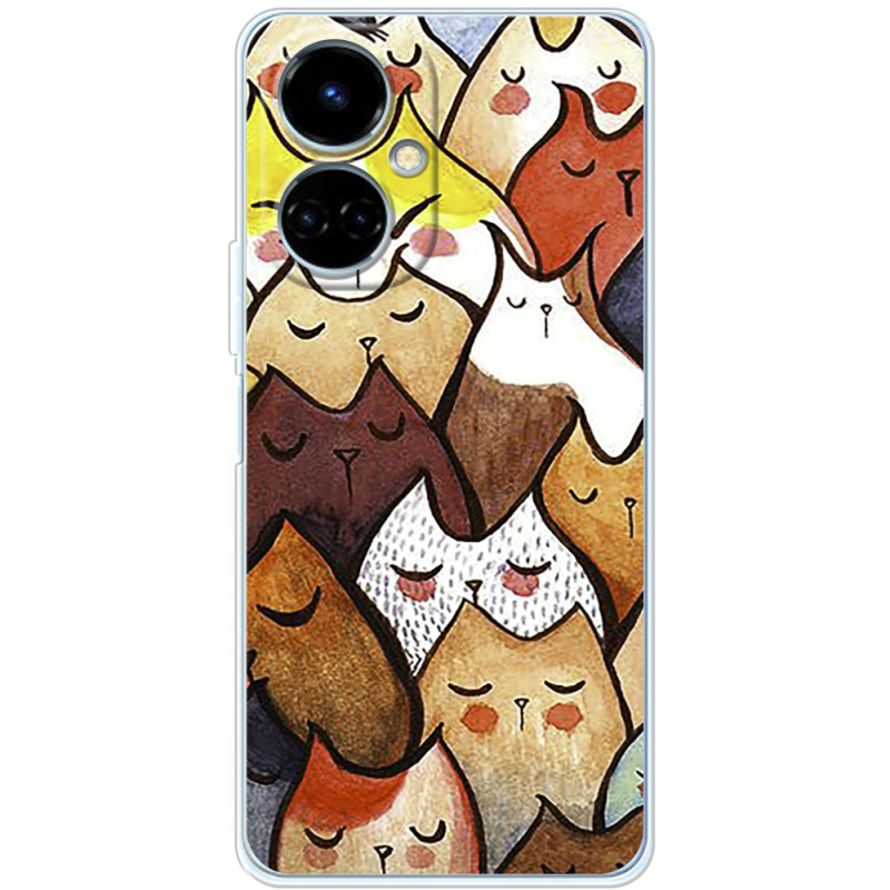 Чехол BoxFace Tecno Camon 19 / 19 Pro Sleepy Cats