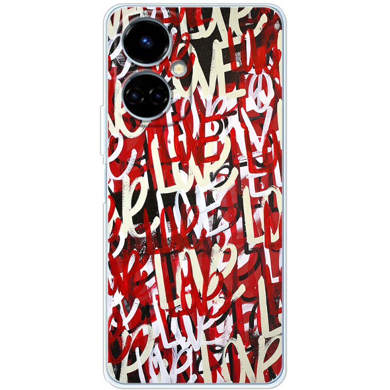 Чехол BoxFace Tecno Camon 19 / 19 Pro Love Graffiti