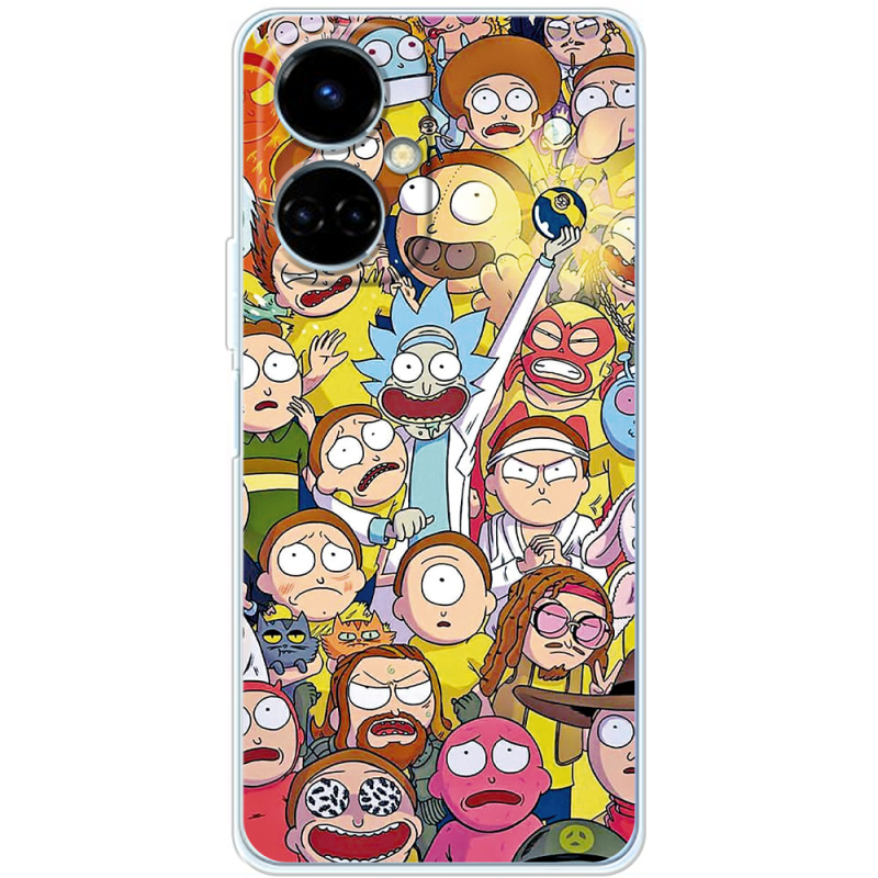 Чехол BoxFace Tecno Camon 19 / 19 Pro Rick and Morty