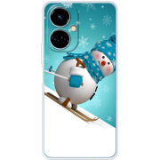 Чехол BoxFace Tecno Camon 19 / 19 Pro Skier Snowman