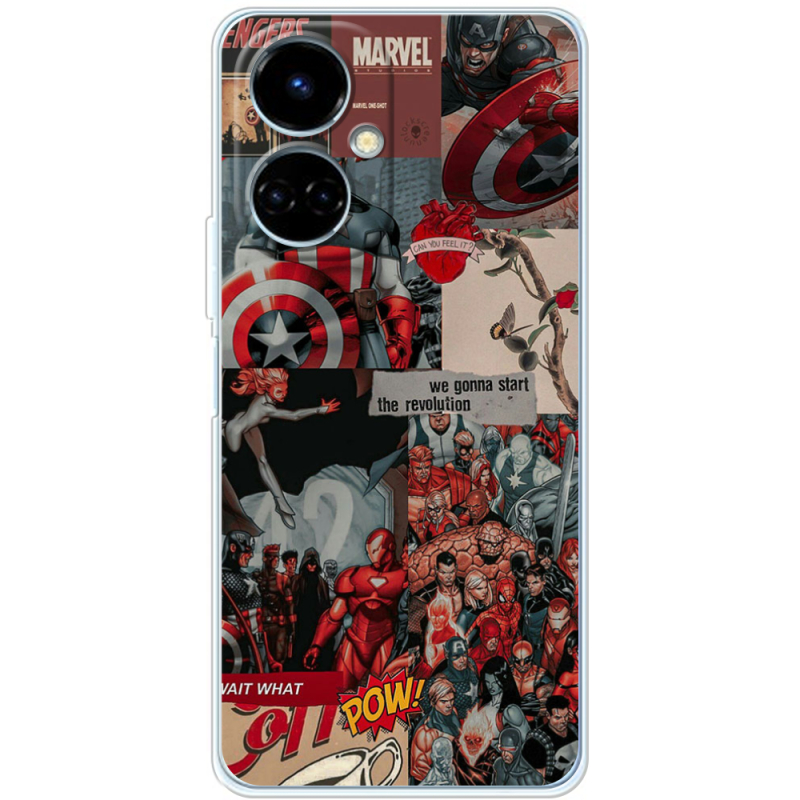 Чехол BoxFace Tecno Camon 19 / 19 Pro Marvel Avengers