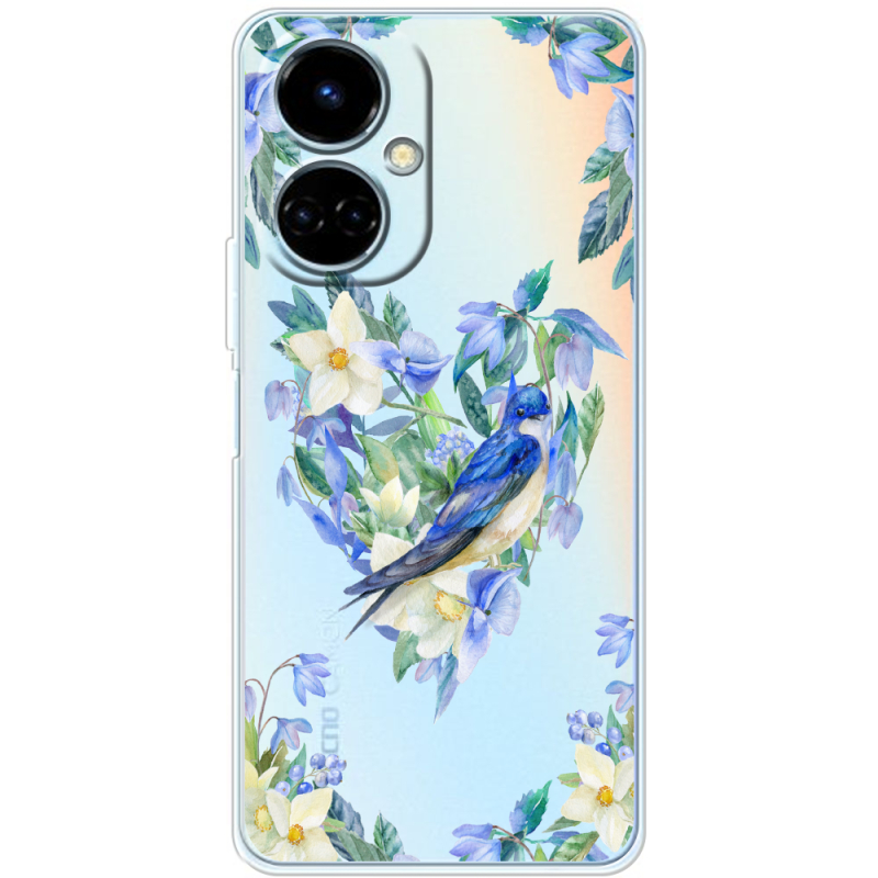 Прозрачный чехол BoxFace Tecno Camon 19 / 19 Pro Spring Bird