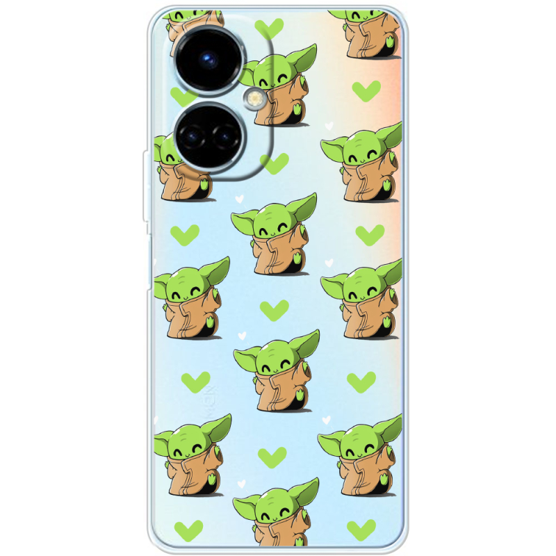 Прозрачный чехол BoxFace Tecno Camon 19 / 19 Pro Pattern Baby Yoda