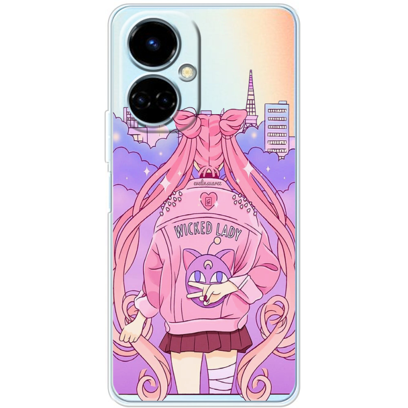 Прозрачный чехол BoxFace Tecno Camon 19 / 19 Pro Wiked Lady