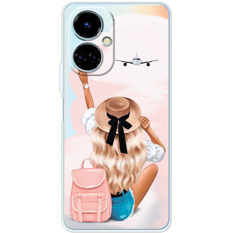 Прозрачный чехол BoxFace Tecno Camon 19 / 19 Pro Travel Girl