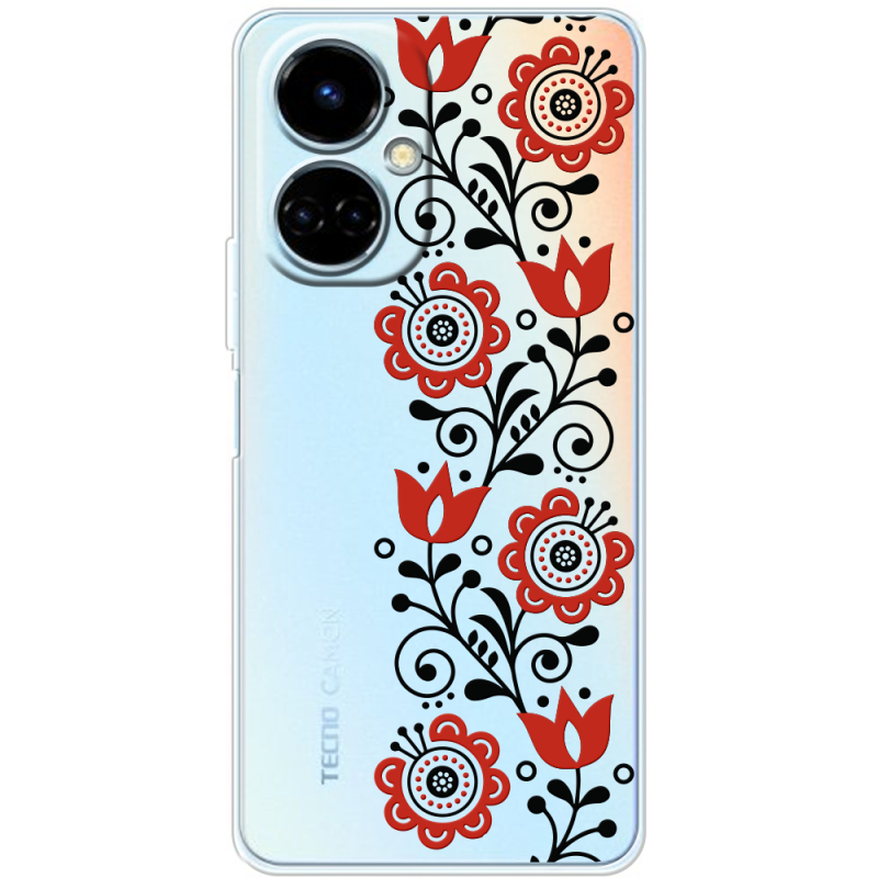 Прозрачный чехол BoxFace Tecno Camon 19 / 19 Pro Ethno Ornament