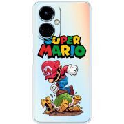 Прозрачный чехол BoxFace Tecno Camon 19 / 19 Pro Super Mario