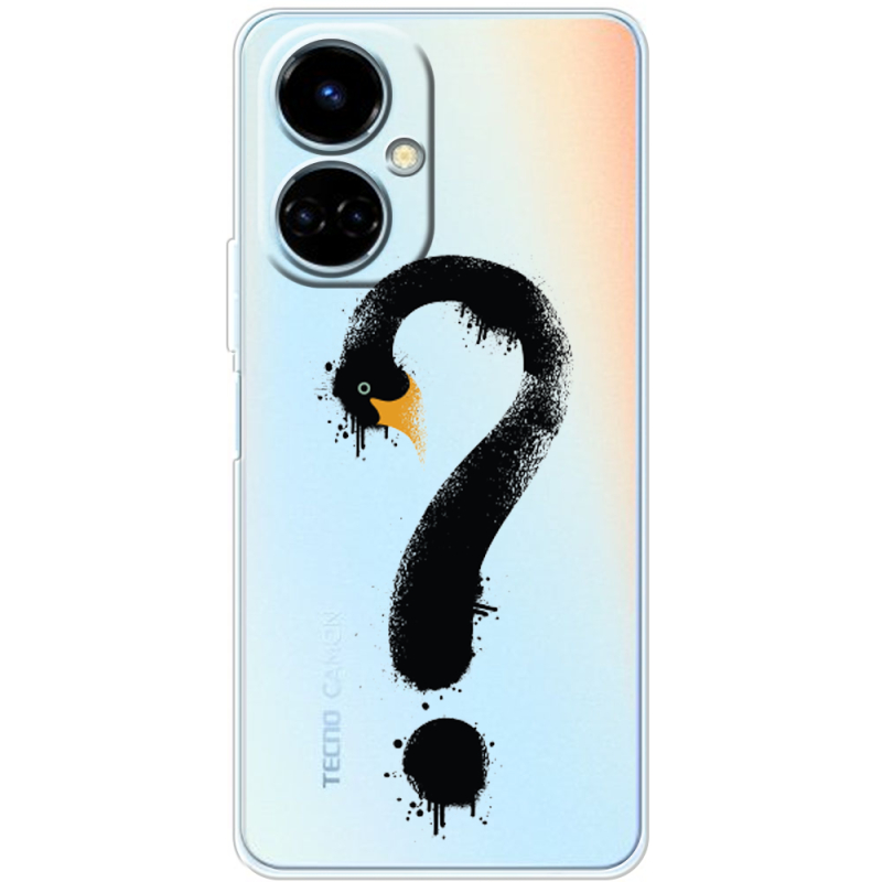 Прозрачный чехол BoxFace Tecno Camon 19 / 19 Pro Swan question