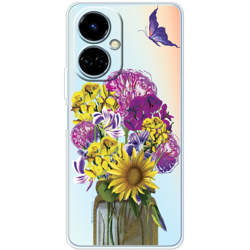 Прозрачный чехол BoxFace Tecno Camon 19 / 19 Pro My Bouquet