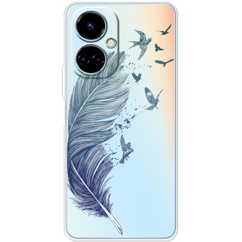 Прозрачный чехол BoxFace Tecno Camon 19 / 19 Pro Feather