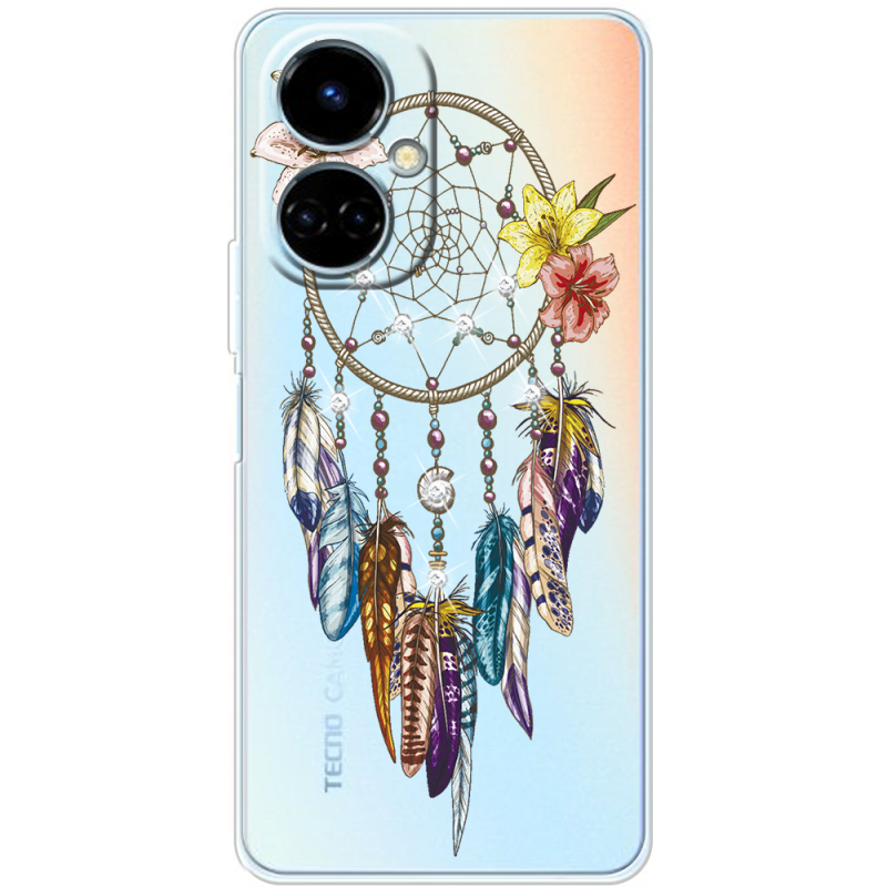 Чехол со стразами BoxFace Tecno Camon 19 / 19 Pro Dreamcatcher