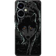 Черный чехол BoxFace Tecno Camon 19 / 19 Pro Wolf