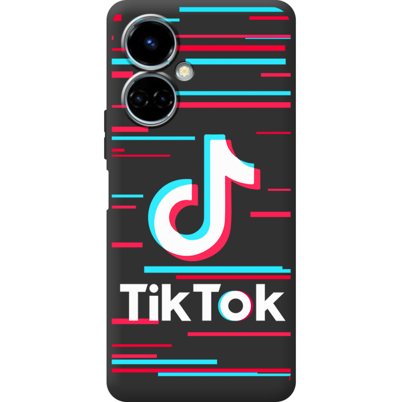 Черный чехол BoxFace Tecno Camon 19 / 19 Pro Tik Tok