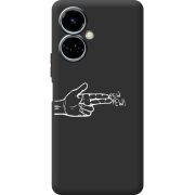 Черный чехол BoxFace Tecno Camon 19 / 19 Pro Pew Pew