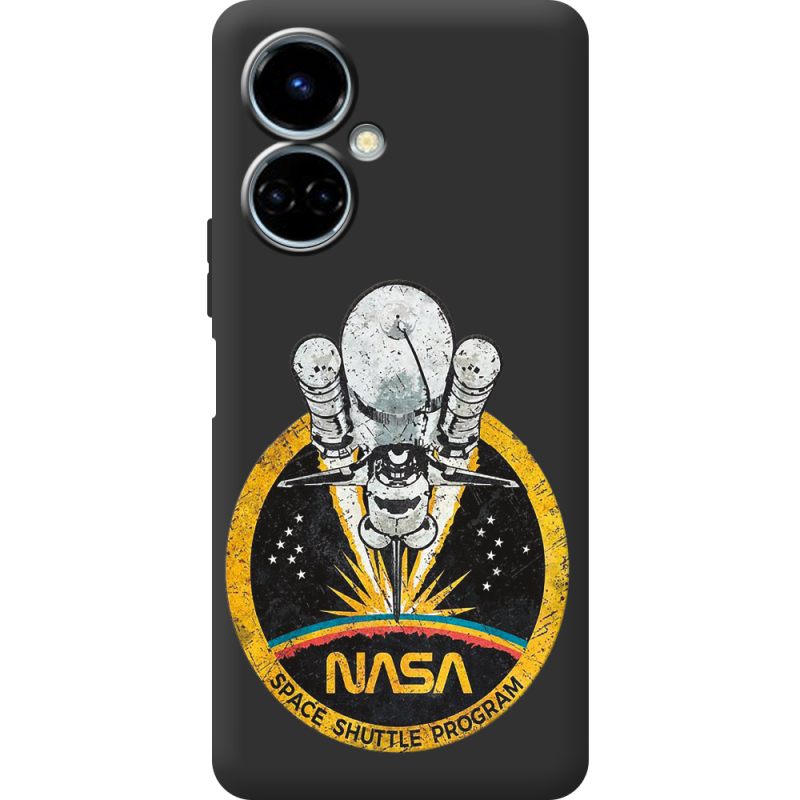 Черный чехол BoxFace Tecno Camon 19 / 19 Pro NASA Spaceship