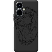 Черный чехол BoxFace Tecno Camon 19 / 19 Pro Lion