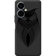 Черный чехол BoxFace Tecno Camon 19 / 19 Pro Owl