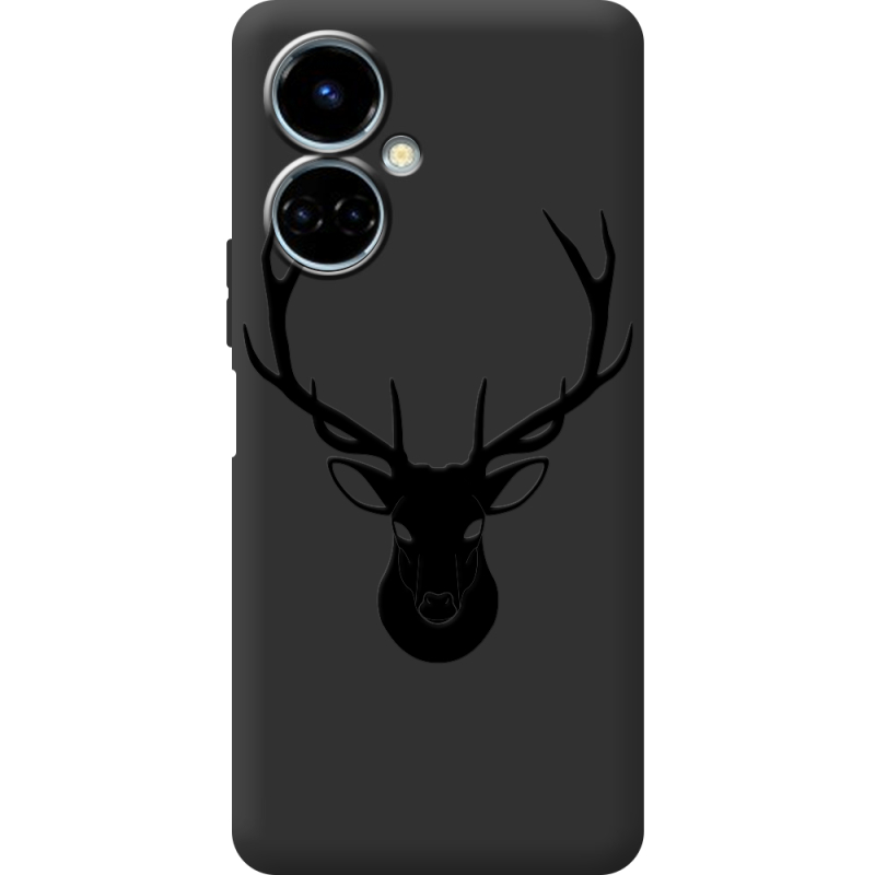 Черный чехол BoxFace Tecno Camon 19 / 19 Pro Deer