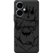 Черный чехол BoxFace Tecno Camon 19 / 19 Pro Bear King