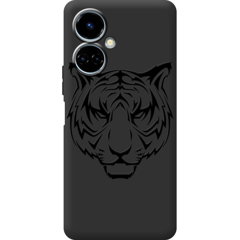 Черный чехол BoxFace Tecno Camon 19 / 19 Pro Tiger