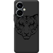 Черный чехол BoxFace Tecno Camon 19 / 19 Pro Tiger