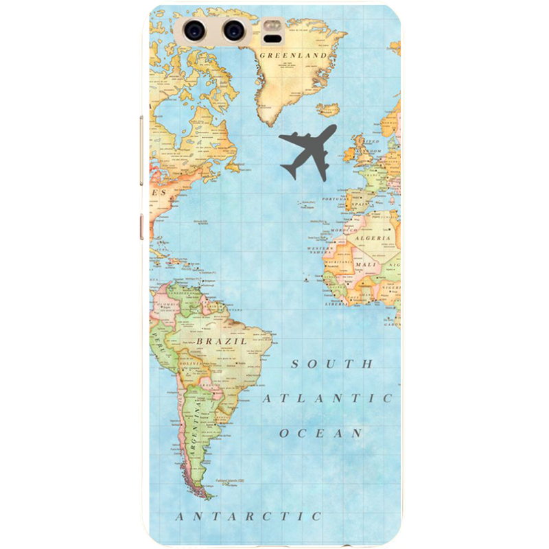 Чехол Uprint Huawei P10 Карта