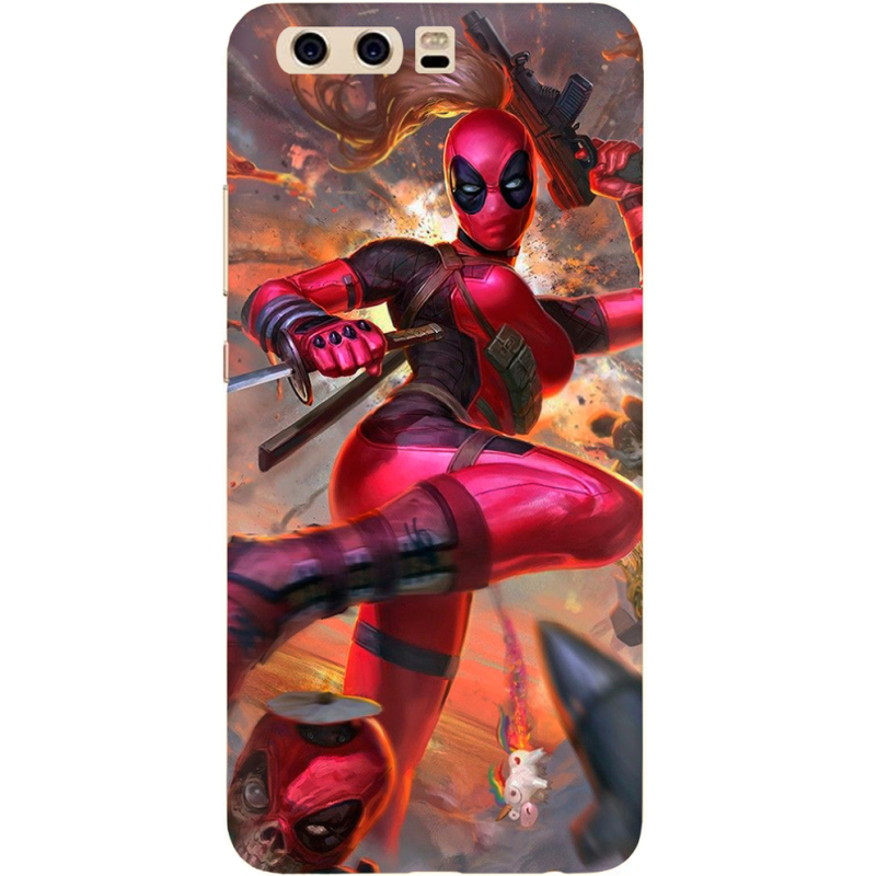 Чехол Uprint Huawei P10 Woman Deadpool