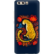 Чехол Uprint Huawei P10 Petrykivka Leopard