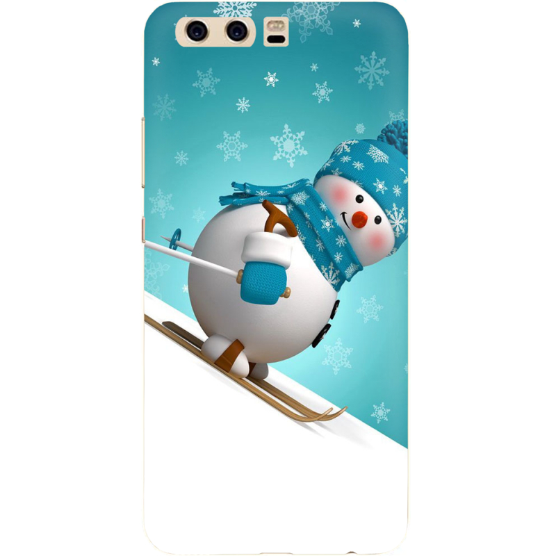 Чехол Uprint Huawei P10 Skier Snowman