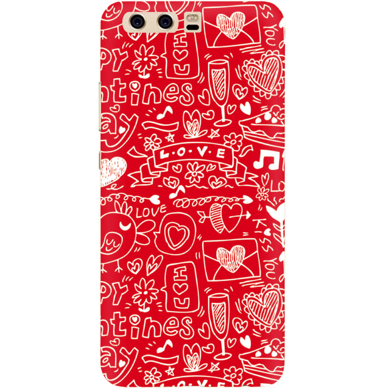 Чехол Uprint Huawei P10 Happy Valentines