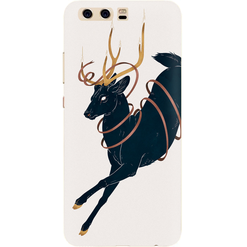 Чехол Uprint Huawei P10 Black Deer