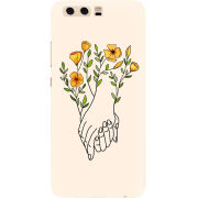 Чехол Uprint Huawei P10 Flower Hands
