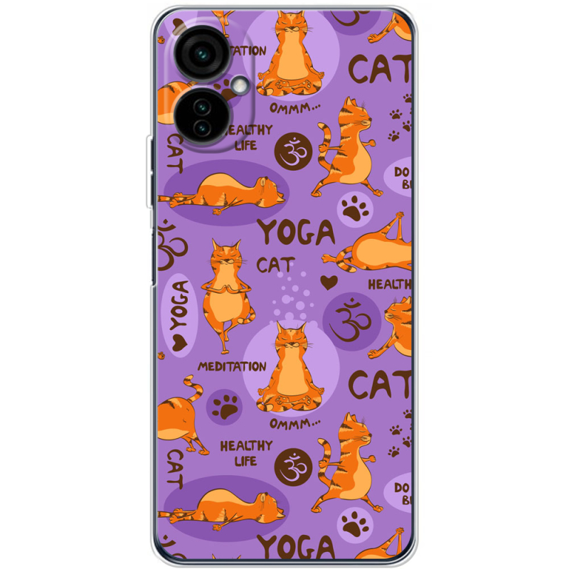 Чехол BoxFace Tecno Camon 19 Neo Yoga Cat