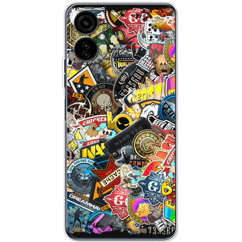 Чехол BoxFace Tecno Camon 19 Neo CS:Go Stickerbombing