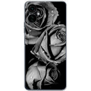 Чехол BoxFace Tecno Camon 19 Neo Black and White Roses