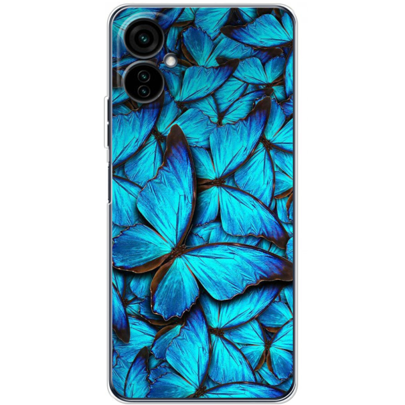 Чехол BoxFace Tecno Camon 19 Neo лазурные бабочки