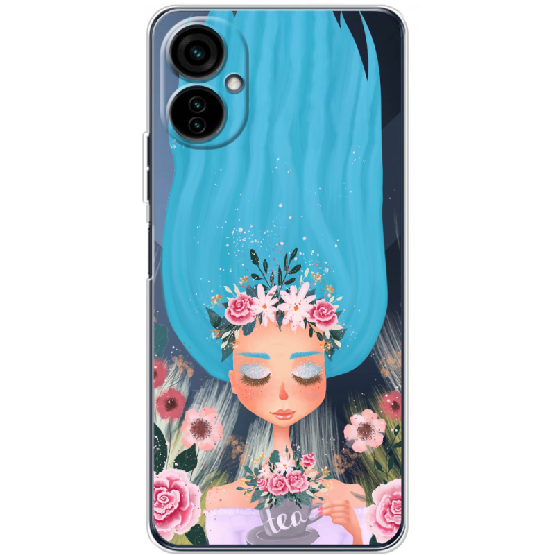 Прозрачный чехол BoxFace Tecno Camon 19 Neo Blue Hair